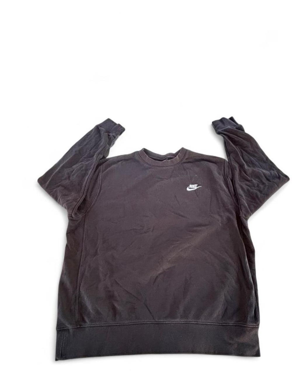Nike Black Sweatshirt with White Swoosh Tag
